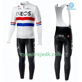 Cykeltøj Langærmet Vinter + Bib Cykelbukser 2019 TEAM INEOS N001